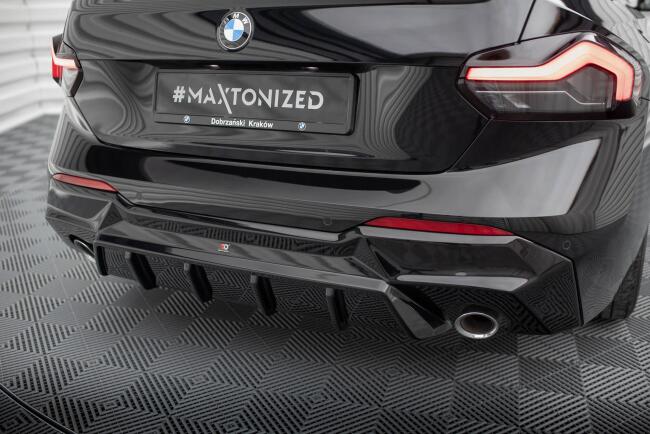 Maxton Design Heckdiffusor für BMW 2 G42 schwarz Hochglanz