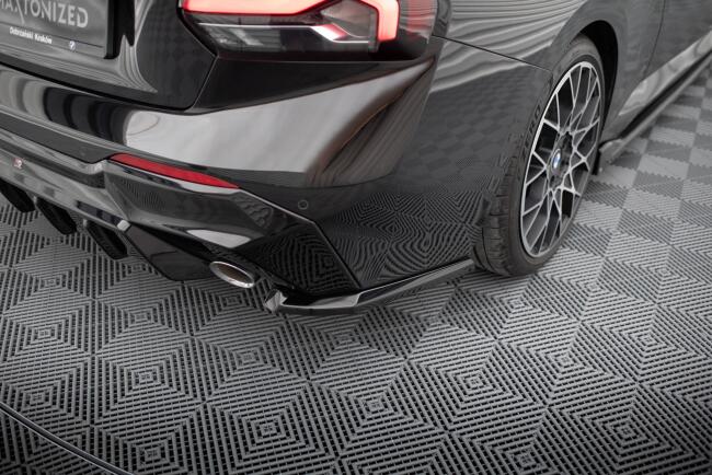 Maxton Design Diffusor Flaps V.3 für BMW 2 G42 schwarz Hochglanz
