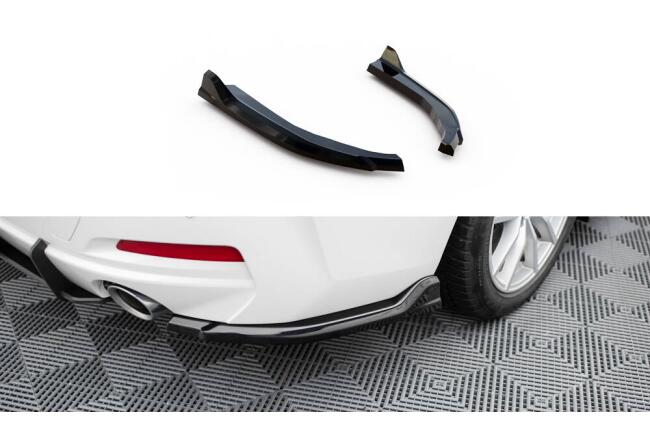 Maxton Design Diffusor Flaps für BMW 3er Limousine / Touring G20 / G21 Facelift schwarz Hochglanz