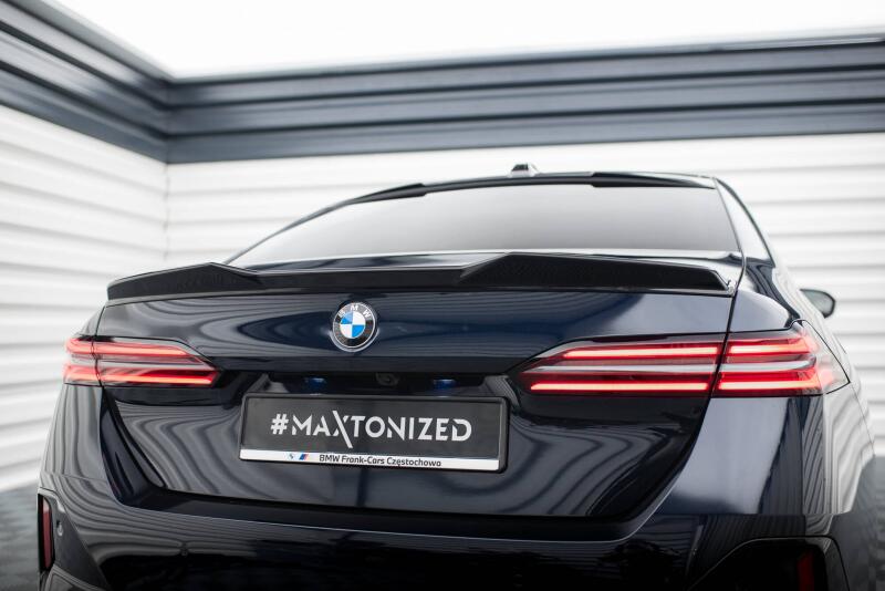 Maxton Design Heckspoiler Lippe 3D für BMW 5er M-Paket G60 Hochglanz schwarz