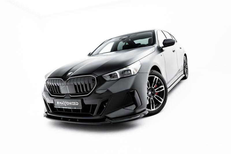 Maxton Design Frontlippe V.1 für BMW 5er / I5 M-Paket G60 / G61 Hochglanz schwarz