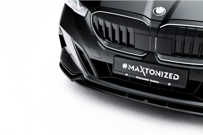 Maxton Design Frontlippe V.1 für BMW 5er / I5 M-Paket G60 / G61 Hochglanz schwarz
