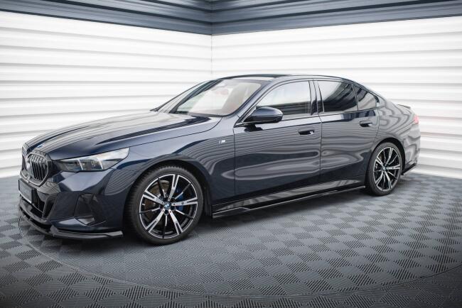 Maxton Design Seitenschweller (Paar) V.2 für BMW 5er / I5 M-Paket G60 / G61 Hochglanz schwarz