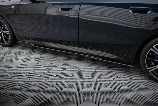 Maxton Design Seitenschweller (Paar) V.2 für BMW 5er / I5 M-Paket G60 / G61 Hochglanz schwarz