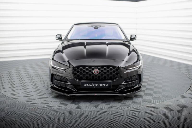 Maxton Design Frontlippe V.1 für Jaguar XE X760 Facelift Hochglanz schwarz