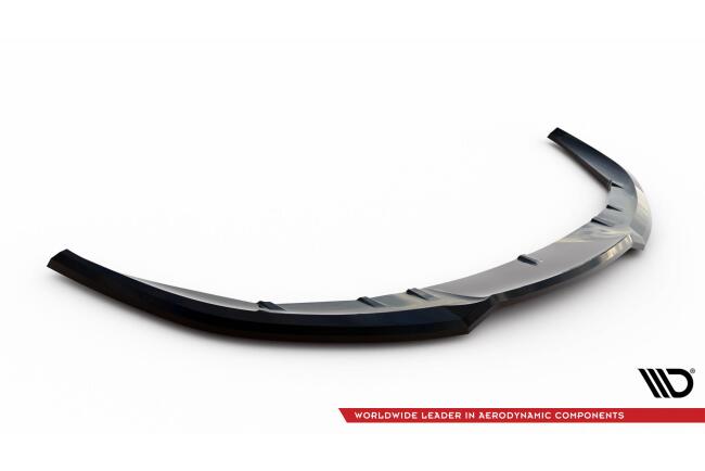 Maxton Design Frontlippe V.1 für Porsche Taycan / Taycan 4 / Taycan 4S / Taycan GTS Mk1 Hochglanz schwarz