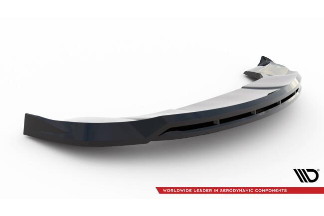 Maxton Design Frontlippe V.1 für Tesla Model X Mk1 Facelift Hochglanz schwarz