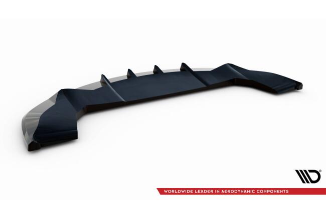 Maxton Design Frontlippe V.2 für Tesla Model X Mk1 Facelift schwarz Hochglanz