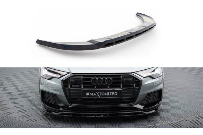 Maxton Design Frontlippe für Audi A6 Allroad C8 Hochglanz schwarz