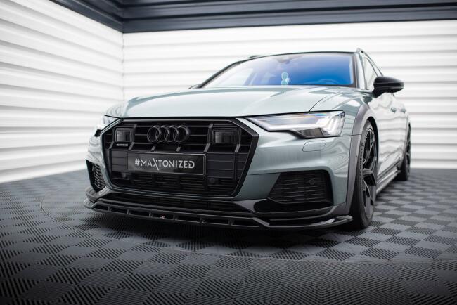 Maxton Design Frontlippe für Audi A6 Allroad C8 Hochglanz schwarz