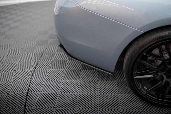 Maxton Design Street Pro Diffusor Flaps (Paar) für BMW 435i Coupe M-Paket F32 Schwarz