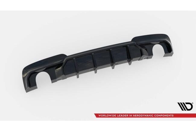 Maxton Design Heckdiffusor V.1 für BMW 5er M-Paket F10 / F11 Hochglanz schwarz