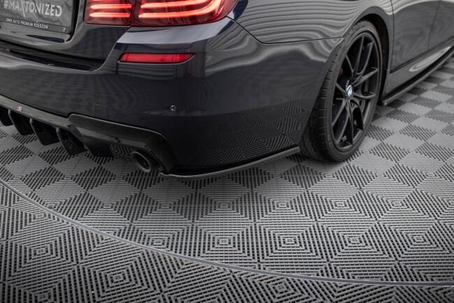 Maxton Design Diffusor Flaps V.3 für BMW 5er M-Paket F10 Hochglanz schwarz