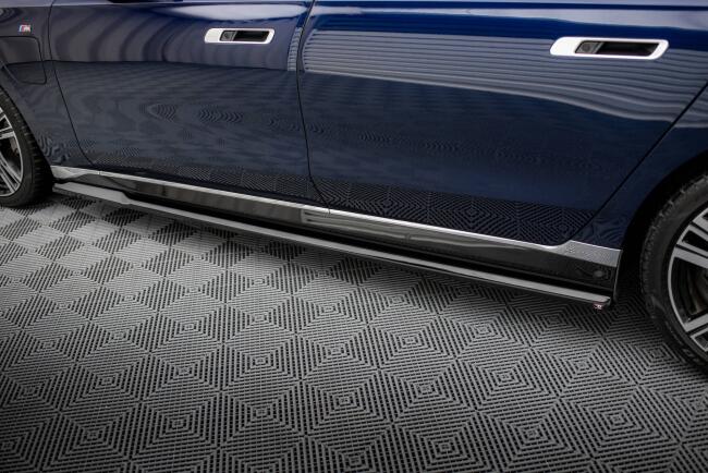 Maxton Design Seitenschweller für BMW 750e M-Paket G70 Hochglanz schwarz