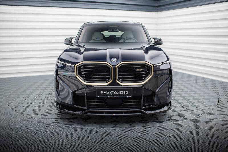 Maxton Design Frontlippe V.1 für BMW XM G09 Hochglanz schwarz