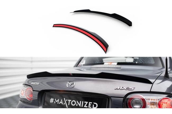 Maxton Design Heckspoiler Lippe für Mazda MX5 Hardtop NC (Mk3) Hochglanz schwarz