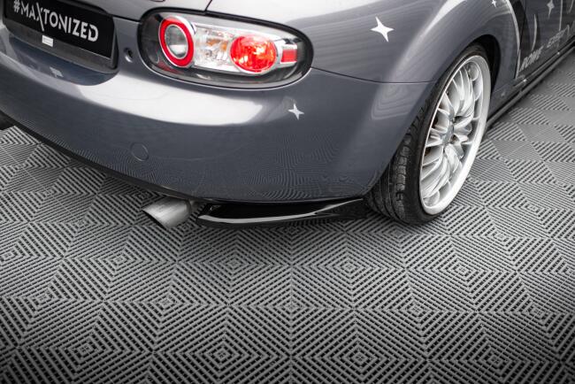 Maxton Design Diffusor Flaps für Mazda MX5 NC (Mk3) Hochglanz schwarz
