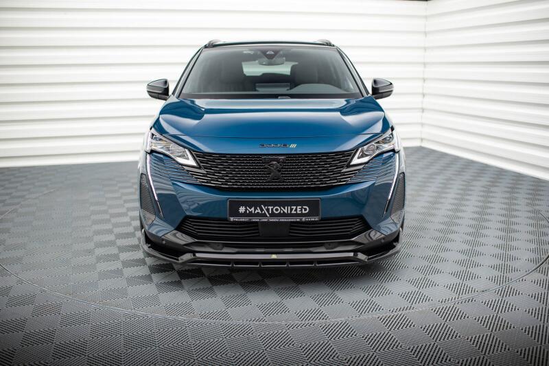 Maxton Design Frontlippe für Peugeot 3008 GT-Line Mk2 Facelift Hochglanz schwarz