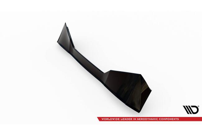 Maxton Design Heckspoiler Lippe 3D für Peugeot 408 Mk1 Hochglanz schwarz