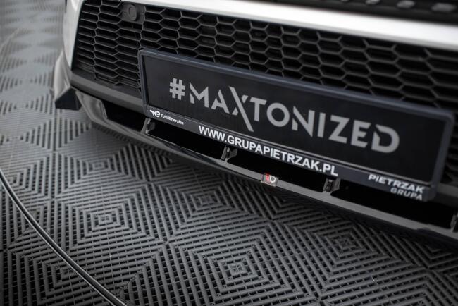 Maxton Design Frontlippe für Peugeot 408 Mk1 Hochglanz schwarz