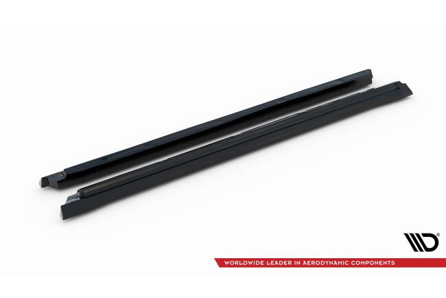 Maxton Design Seitenschweller für Peugeot 408 Mk1 Hochglanz schwarz
