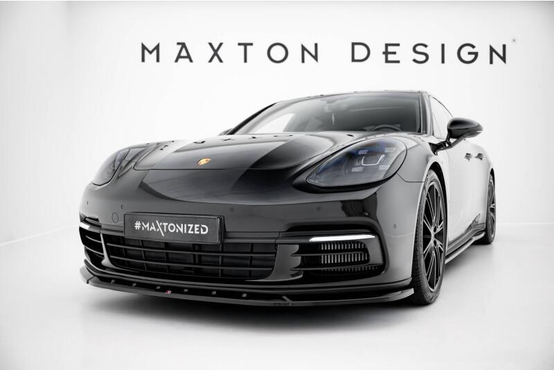 Maxton Design Frontlippe V.1 für Porsche Panamera E-Hybrid 971 Hochglanz schwarz