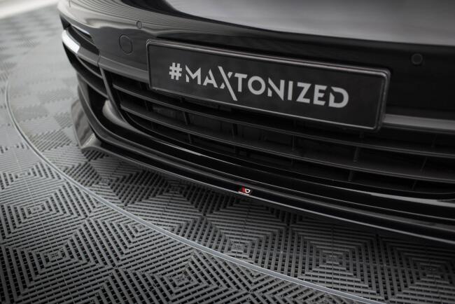 Maxton Design Frontlippe V.2 für Porsche Panamera E-Hybrid 971 Hochglanz schwarz
