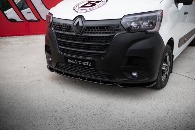 Maxton Design Frontlippe für Renault Master Mk3 Facelift Hochglanz schwarz