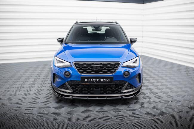 Maxton Design Frontlippe für Seat Arona FR Mk1 Facelift Hochglanz schwarz