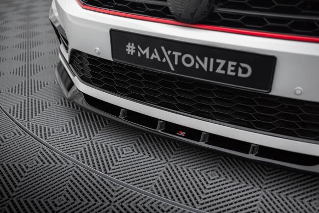 Maxton Design Frontlippe V.1 für Volkswagen Passat GT B8 Facelift USA Hochglanz schwarz