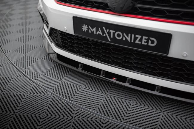 Maxton Design Frontlippe V.2 für Volkswagen Passat GT B8 Facelift USA Hochglanz schwarz