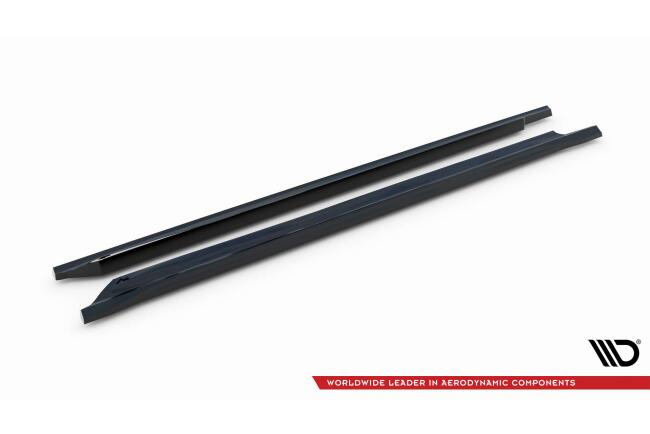 Maxton Design Seitenschweller für Volkswagen Passat GT B8 Facelift USA Hochglanz schwarz
