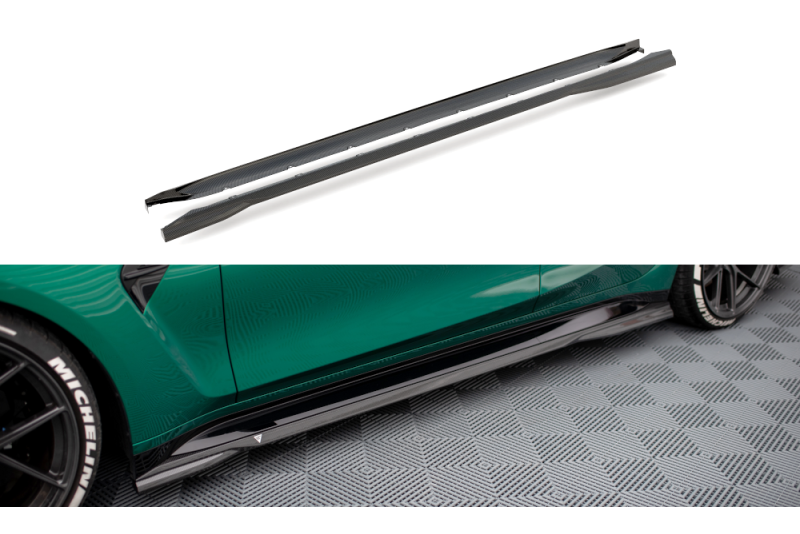Maxton Design Carbon Seitenschweller (Paar) für BMW M3 G80 / G81