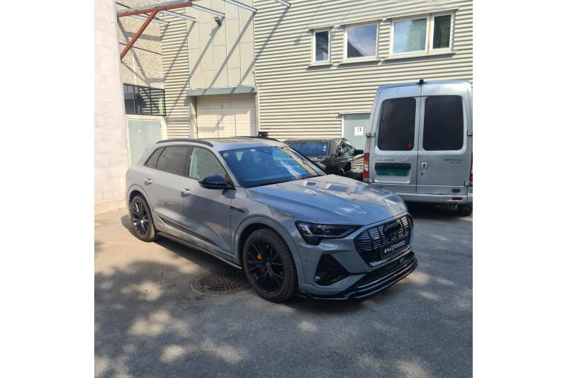 Maxton Design Seitenschweller (Paar) für Audi e-Tron S-Line Hochglanz schwarz