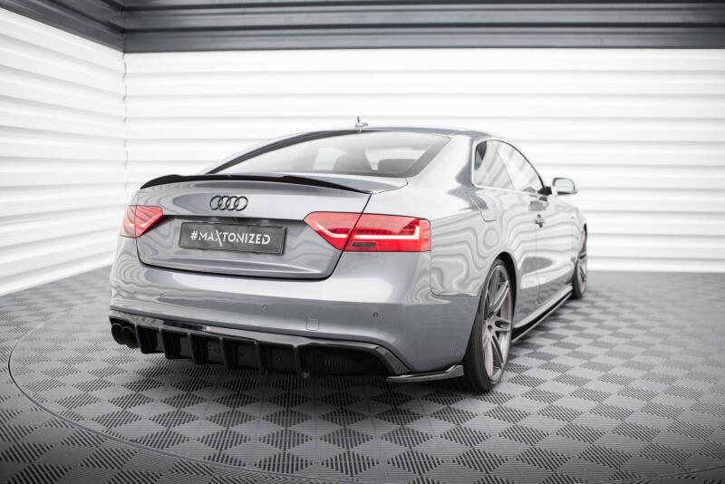 Maxton Design Heckdiffusor V.1 für Audi A5 S-Line Coupe / Sportback 8T Facelift Hochglanz schwarz