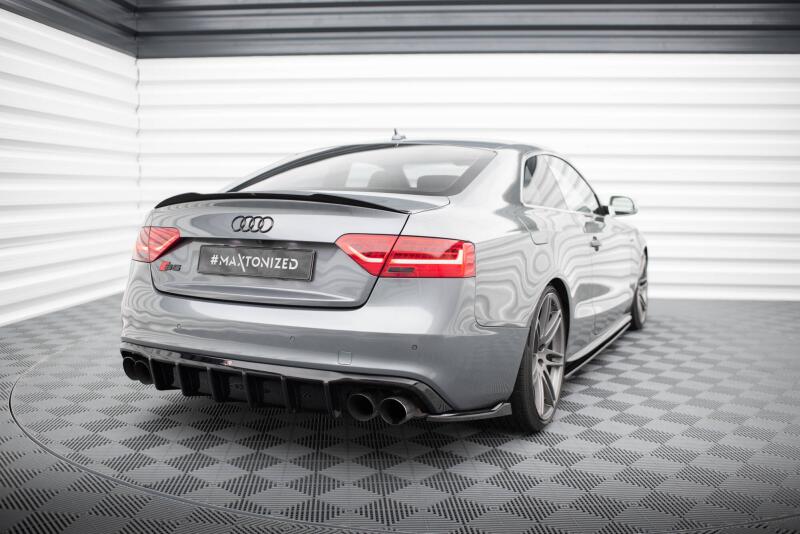 Maxton Design Heckdiffusor für Audi S5 Coupe / Sportback B8 8T Facelift Hochglanz schwarz