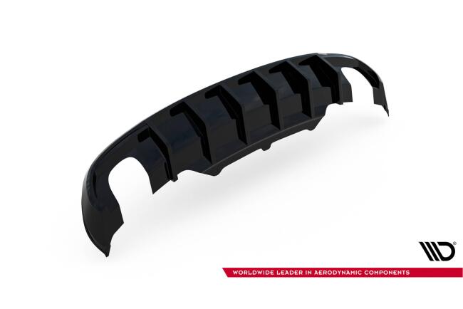 Maxton Design Heckdiffusor für Audi A5 S-Line Coupe / Cabrio B8 8T Hochglanz schwarz