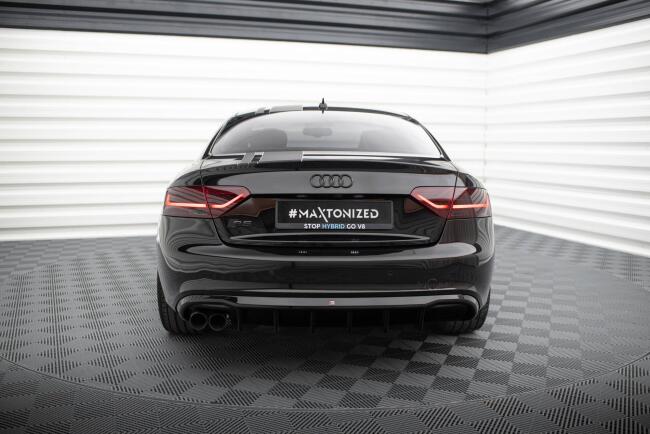 Maxton Design Heckdiffusor V.2 für Audi A5 S-Line Coupe / Cabrio B8 8T Hochglanz schwarz