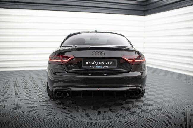 Maxton Design Heckdiffusor V.3 für Audi S5 / A5 S-Line Coupe / Cabrio B8 8T Hochglanz schwarz