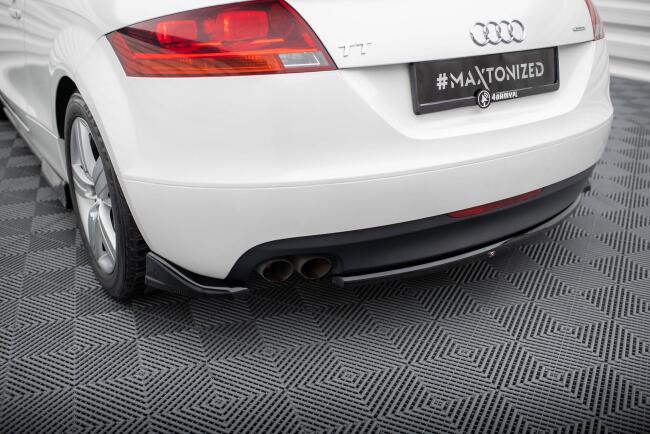 Maxton Design Diffusor Flaps für Audi TT 8J Hochglanz schwarz