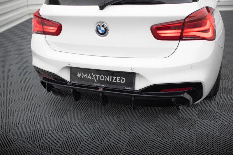 Maxton Design Heckdiffusor V.2 für BMW 1er M-Paket F20 Facelift Hochglanz schwarz