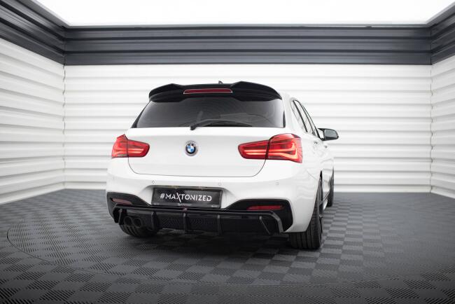 Maxton Design Heckdiffusor V.2 für BMW 1er M-Paket F20 Facelift Hochglanz schwarz