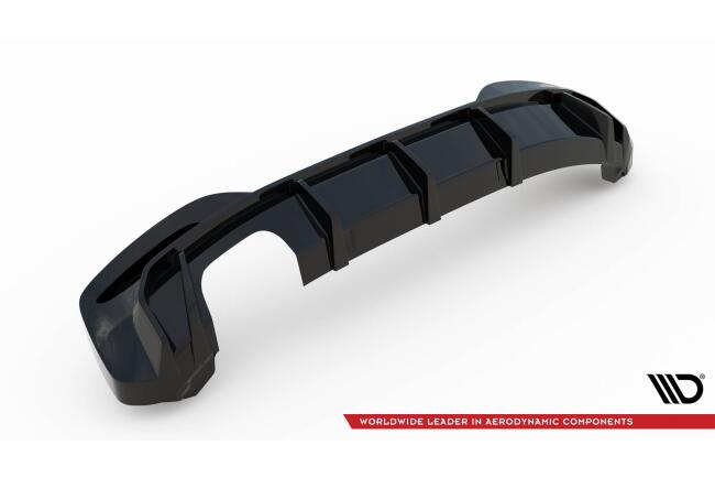 Maxton Design Heckdiffusor V.2 für BMW 1er M-Paket F20 Facelift Hochglanz schwarz