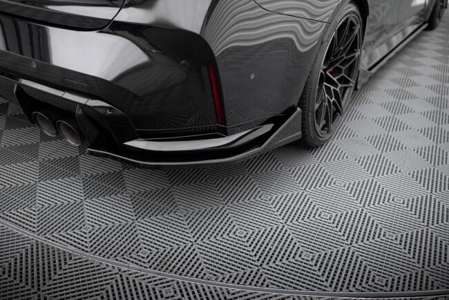 Maxton Design Diffusor Flaps V.3 CSL Look für BMW M3 G80 / G81 Hochglanz schwarz