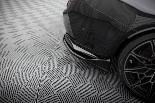 Maxton Design Diffusor Flaps V.3 CSL Look für BMW M3 G80 / G81 Hochglanz schwarz