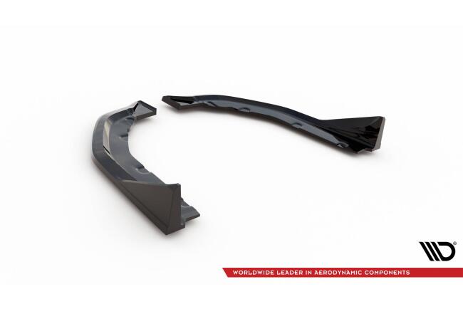 Maxton Design Diffusor Flaps V.3 CSL Look für BMW M3 G80 / G81 Hochglanz schwarz