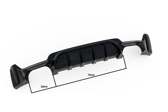 Maxton Design Heckdiffusor für BMW 4er Coupe / Gran Coupe / Cabrio M-Paket F32 / F36 / F33