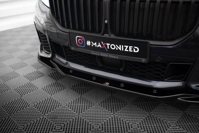 Maxton Design Frontlippe V.3 für BMW 7 G11 M-Paket Facelift Hochglanz schwarz