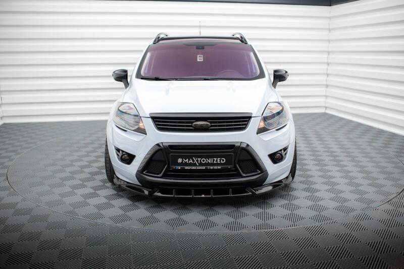 Maxton Design Frontlippe für Ford Kuga ST Mk1 Hochglanz schwarz