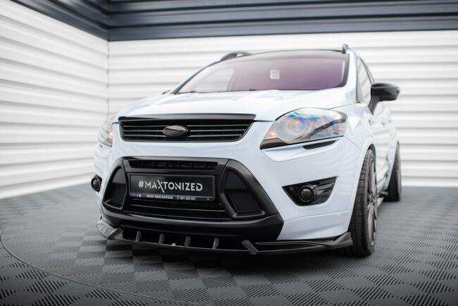 Maxton Design Frontlippe für Ford Kuga ST Mk1 Hochglanz schwarz